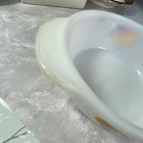 Vintage Fire King “ Gay Fad fruit” by Anchor Hoking. 1942 to 1970 this pattern w - Picture 3 of 7